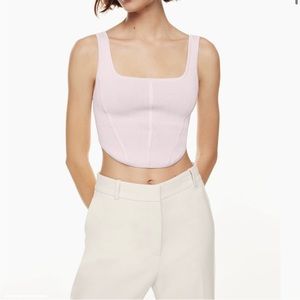 Sculpt knit bustier tank